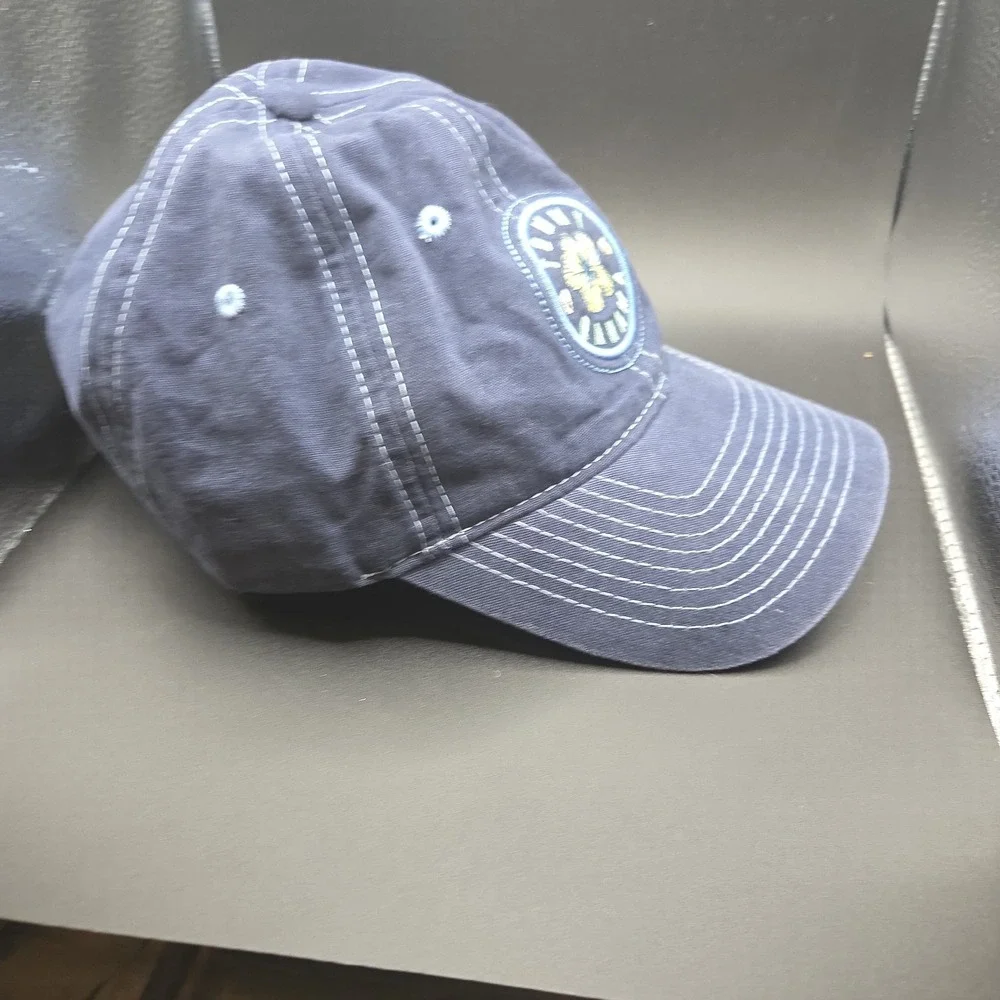 Tommy Bahama Hibiscus Flower Baseball Hat Mens OSFM Blue Graphic Cotton Cap